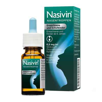 Nasivin Nasentropfen Erwachsene und Schulkinder 10 ml von Merck Selbstmedikation GmbH PZN 13246079