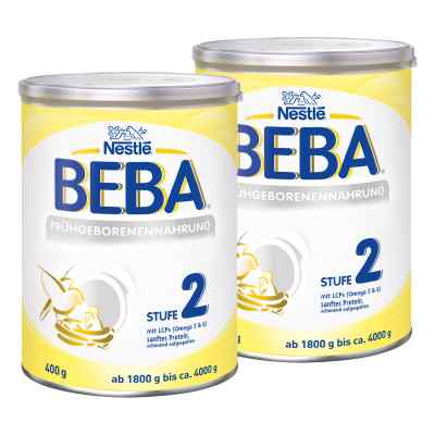 Nestle Beba Frühgeborenen Nahrung Stufe 2 2er Paket 2x400 g von NESTLE Nutrition GmbH PZN 08130216