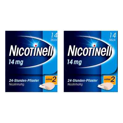 Nicotinell Paket 14 mg (ehemals 35 mg) 24-Stunden-Pflaster 2x14 stk von GlaxoSmithKline Consumer Healt PZN 08130246