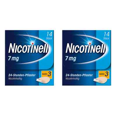Nicotinell Paket 7 mg (ehemals 17,5 mg) 24-Stunden-Pflaster 2x14 stk von GlaxoSmithKline Consumer Healt PZN 08130247
