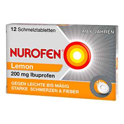 Nurofen 200mg Lemon 12 stk von Reckitt Benckiser Deutschland PZN 02547582