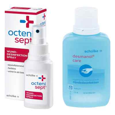 Octenisept Lösung 50ml + Desmanol pure Händedesinfektion 100ml 1 stk von SCHÜLKE & MAYR GmbH PZN 08100654