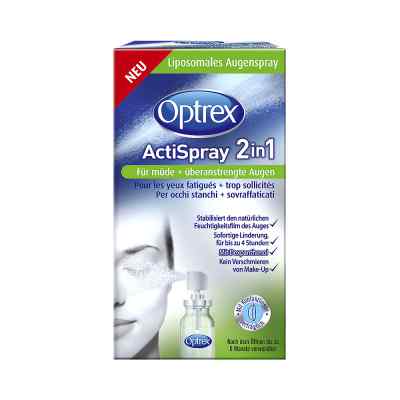 Optrex Actispray 2in1 für müde+überanstrengte Augen 10 ml von Reckitt Benckiser Deutschland PZN 10822223