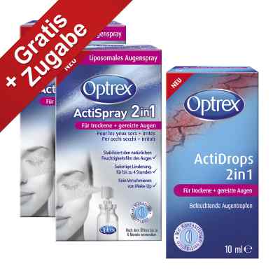 Optrex Actispray 2in1 für trockene+gereizte Augen 1 stk von Reckitt Benckiser Deutschland PZN 08100113