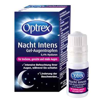 Optrex Nacht Intens Gel-Augentropfen 0,4% Hyaluron 10 ml von Reckitt Benckiser Deutschland PZN 12371032