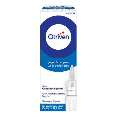 Otriven gegen Schnupfen 0,1% ohne Konservierungsstoffe 10ml 10 ml von GlaxoSmithKline Consumer Healt PZN 08444541