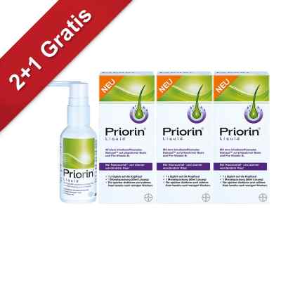Priorin Liquid Pumplösung bei Haarausfall 3x50 ml von Bayer Vital GmbH PZN 08100557