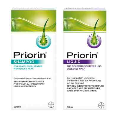 Priorin Shampoo und Liquid Pumplösung bei Haarausfall 1 stk von Bayer Vital GmbH PZN 08100081