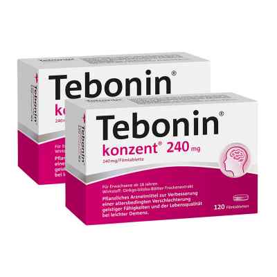 Tebonin konzent 240mg 2x120 stk von Dr.Willmar Schwabe GmbH & Co.K PZN 08100769