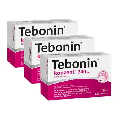 Tebonin konzent 240mg 3x120 stk von Dr.Willmar Schwabe GmbH & Co.K PZN 08100770