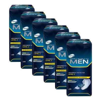 Tena Men Level 2 Einlagen 6X20 stk von Essity Germany GmbH PZN 08100436