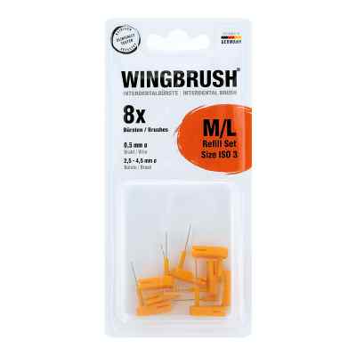 Wingbrush Refill-set Interdentalb.iso 3 medius /large 8 stk von IMP GmbH International Medical PZN 13704990